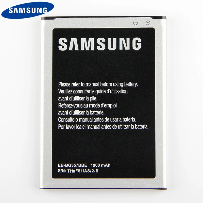 Оригинальная Аккумуляторная батарея для Samsung Ace 4 GALAXY Style LTE EB BG357BBE G357 телефона NFC 1900