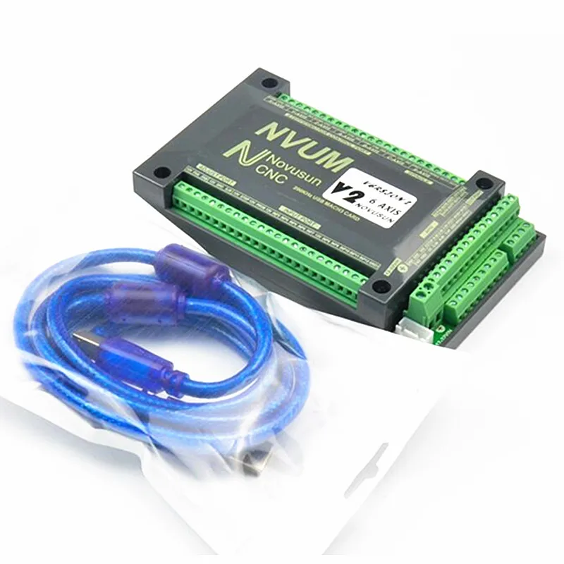 

NVUM 4 Axis Mach3 USB Card 200KHz CNC router 3 4 5 6 Axis Motion Control Card Breakout Board for diy engraver engraving machine