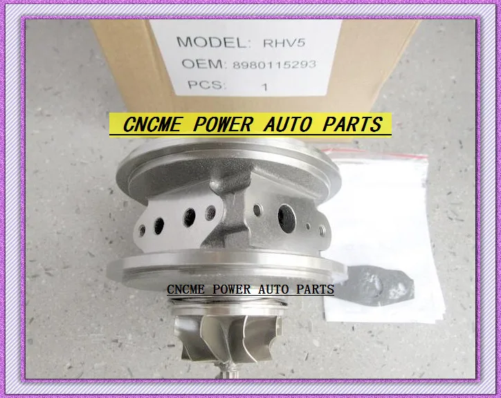 Турбокомпрессор CHRA RHV5 VBX90025 новых 8980115293 8980115294 Для ISUZU D MAX Rodeo 2007 л 4JJ1 TC 4JJ1TC 165HP|turbo