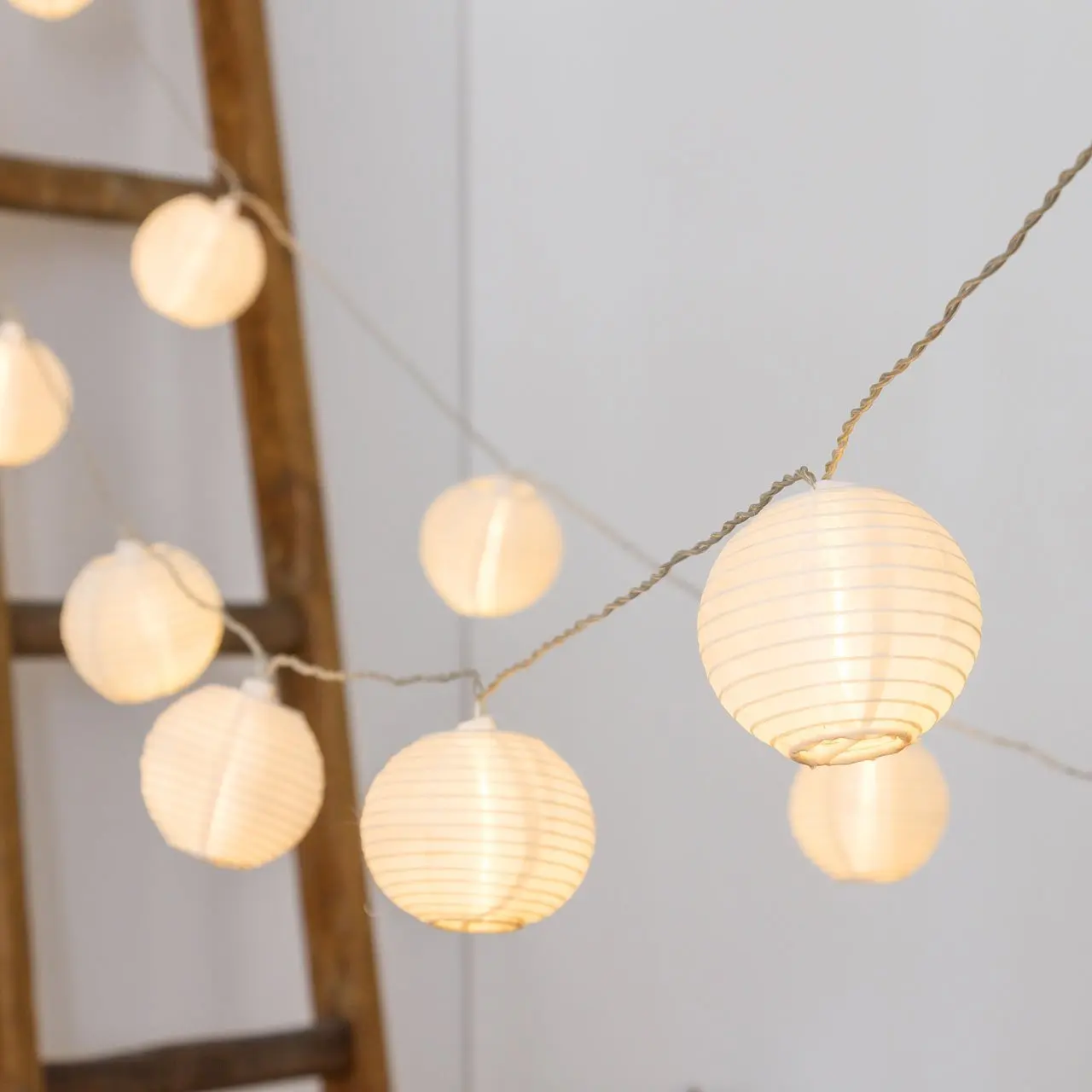 Гирлянда светодиодная теплая белая на батарейках|led lantern string|fairy lightsstring lights |