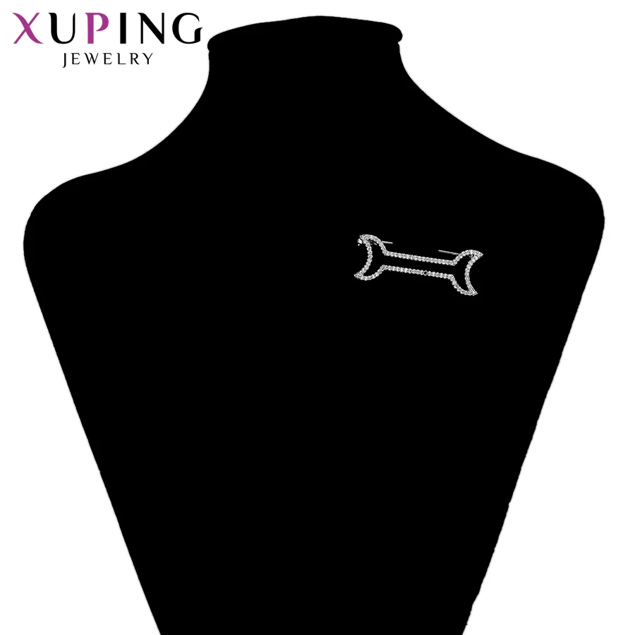 Xuping натуральная модная брошь с синтетическим кубическим цирконием для женщин