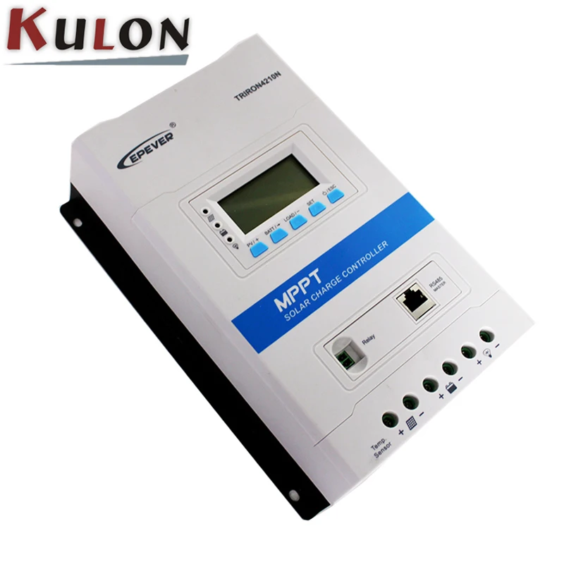 EPever TRIRON 4210N с DS2/RCM RS485 40A контроллер солнечного заряда LCD модульный солнечный