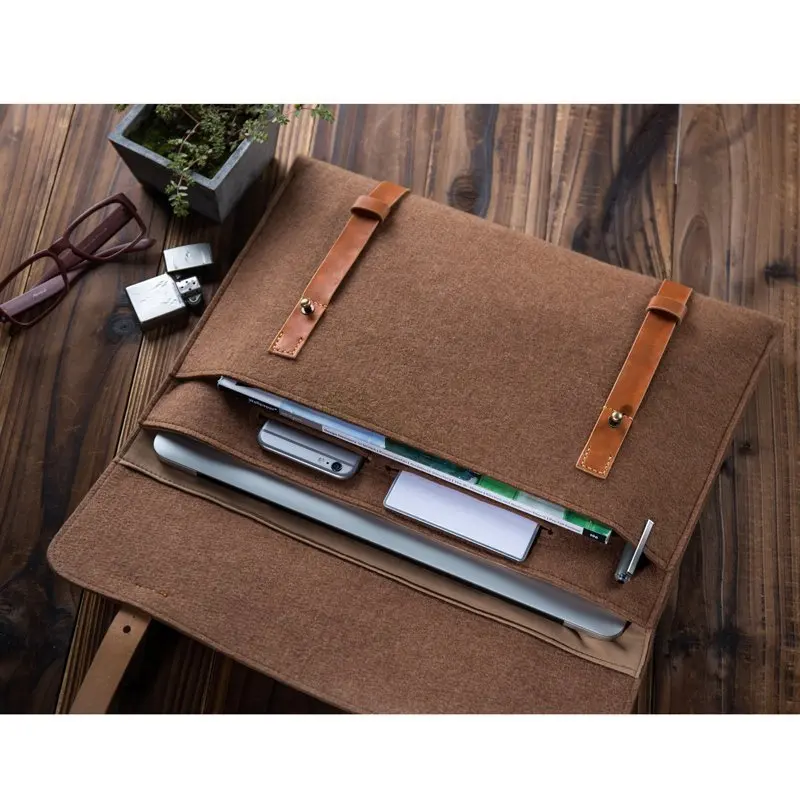 Тонкая сумка из шерстяного войлока для ноутбука 15 6 дюйма Macbook Xiaomi Samsung Lenovo 11 12 13 14