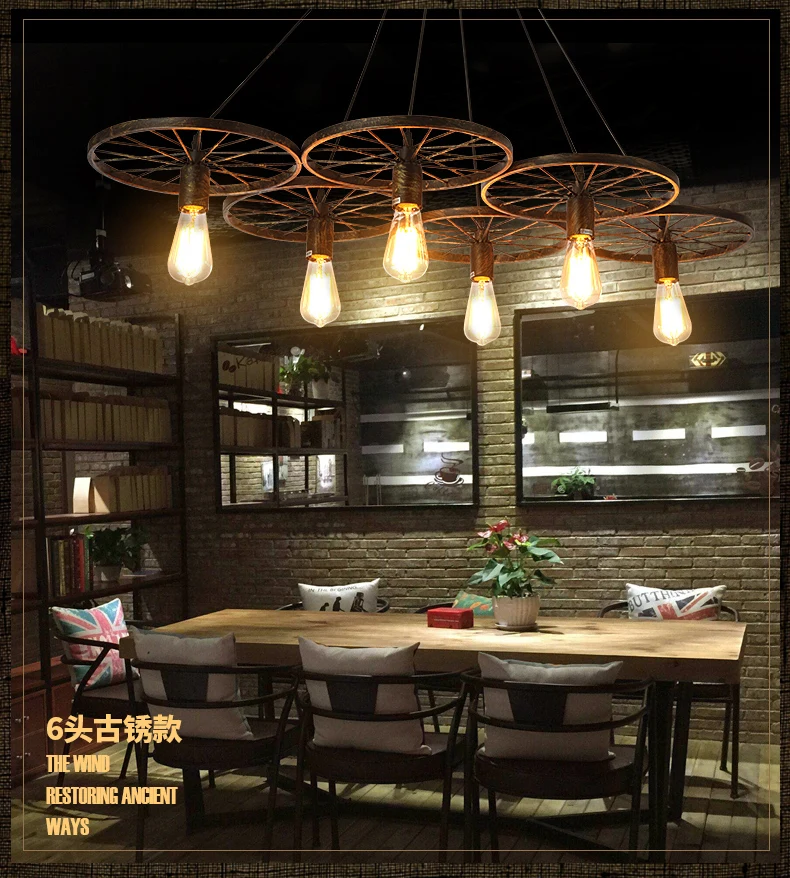 Подвесной светильник E27 в стиле лофт винтажный В индустриальном американский для