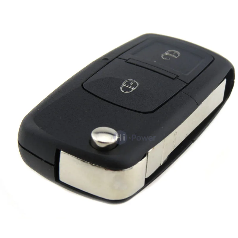 2 Buttons Flip Remote Key Shell fit for VOLKSWAGEN VW Golf Polo Passat SEAT SKODA Button (Fits: Volkswagen) | Автомобили и