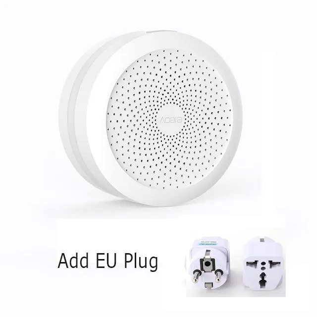 Add EU Plug Xiao mi jia Aqara концентратор, mi концентратор с RGB светодиодный Ночной светильник, смарт-работа с Apple Homekit и Aqara Smart App - Цвет: Add EU Plug