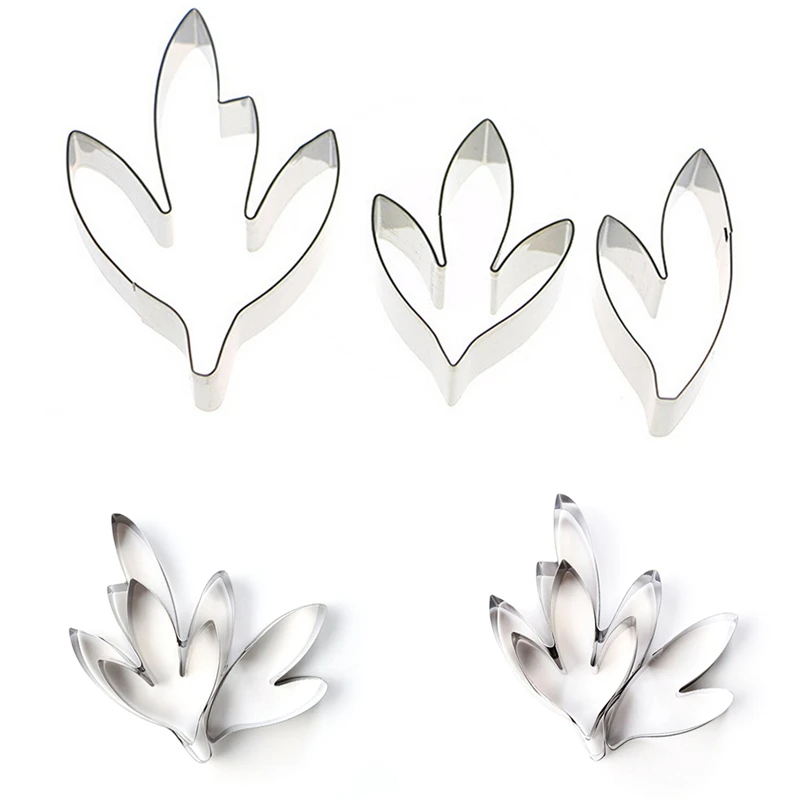 Набор инструментов из нержавеющей стали для украшения пионов и листьев 3