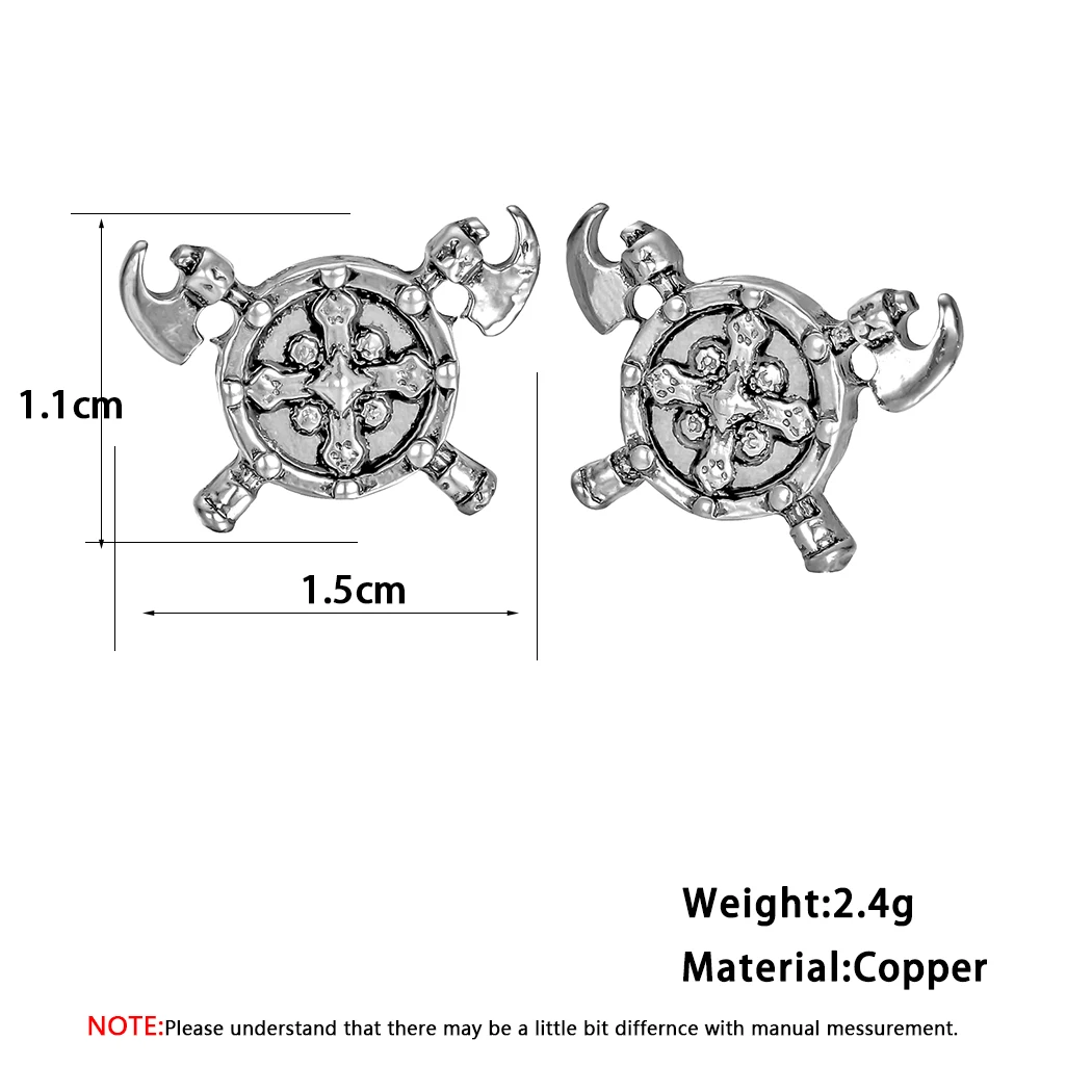 Женские серьги Викинг Kinitial Модные металлические в стиле ретро Золотое ювелирное