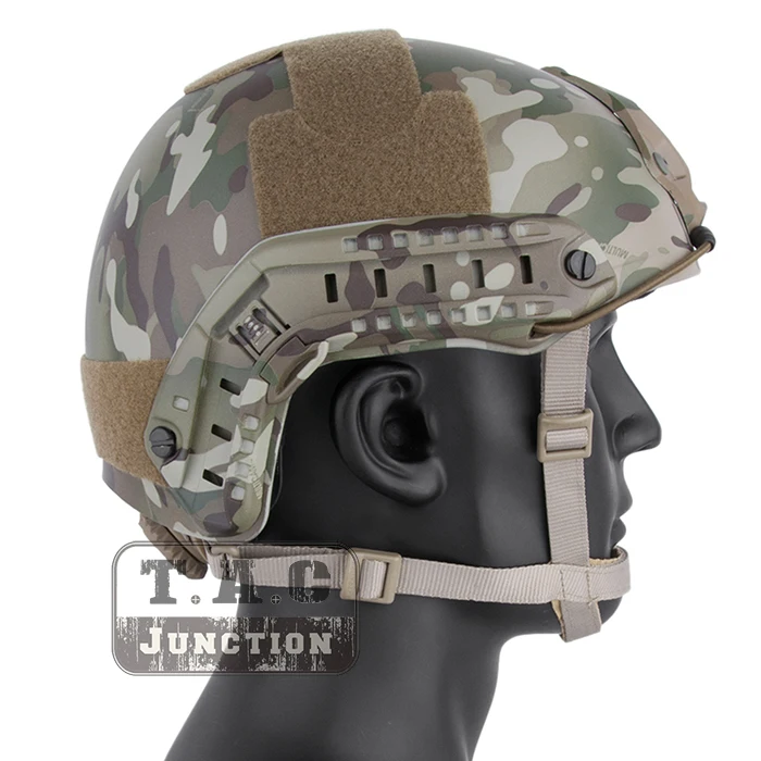Военный страйкбол шлем боевой EmersonGear Тактический Быстрый Шлем MICH баллистический Тип Расширенный w/NVG кожух+ рельсы