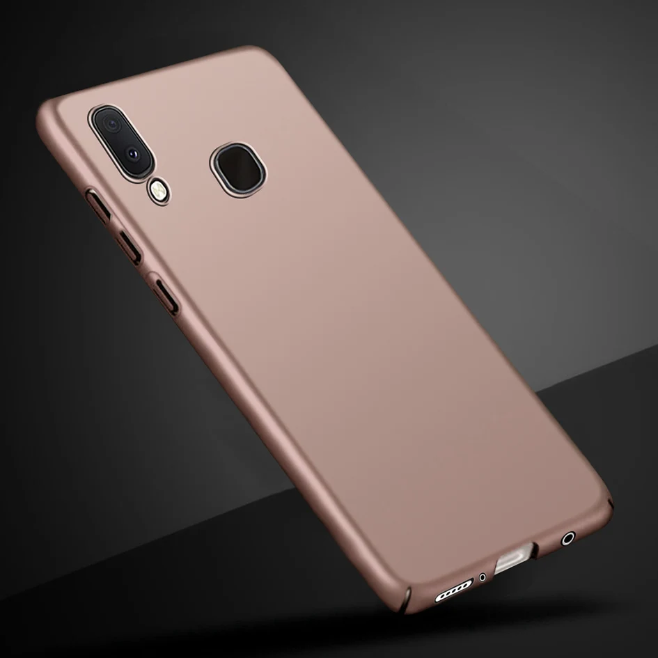Для samsung Galaxy A20e A20s A20 чехол матовый Жесткий PC пластик задняя крышка для samsung A 20 20s 20e A202 A205 A207 чехол для телефона - Цвет: Rose Gold