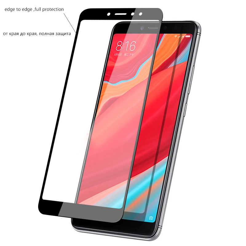 CHYI защитная пленка из закаленного стекла для xiaomi mi 8 жидкое стекло full glue Red s2 защита экрана с полным покрытием