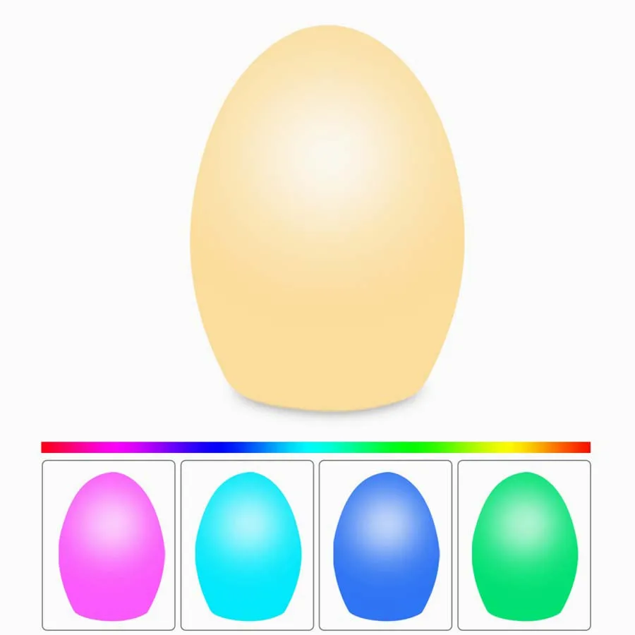 RGB IP65 яйцо ночник Alexa приложение Google домашний контроль светодиодная настольная