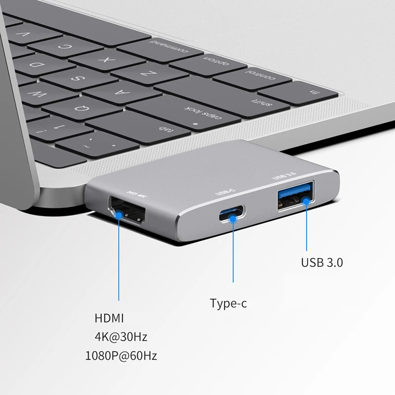 Fealushon док станция Тип C разъем HDMI USB 3 0 PC доставка питания usb концентратор для
