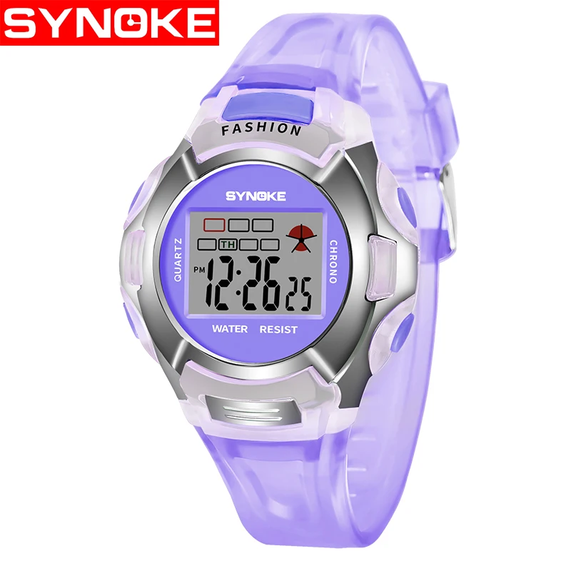 SYNOKE LED цифровые часы детская одежда для девочек детские наручные маленьких
