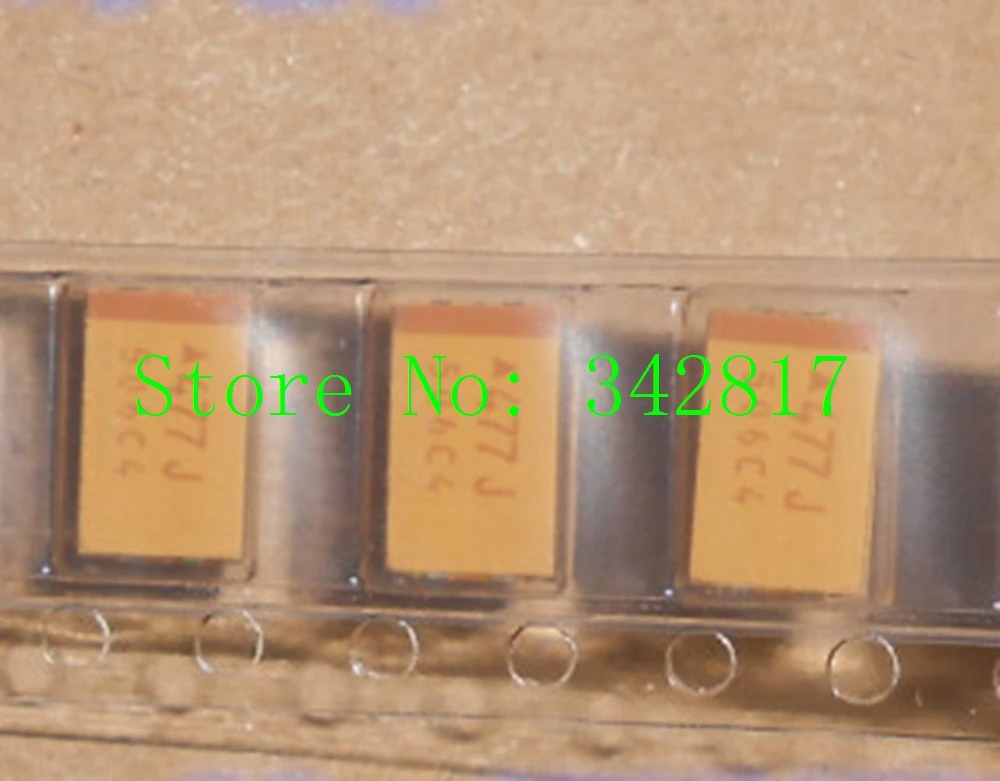 TAJD477K006RNJ крышка танта 470 мкФ 6 3 V 10% 2917 Танталовые Конденсаторы размером D 50 шт |