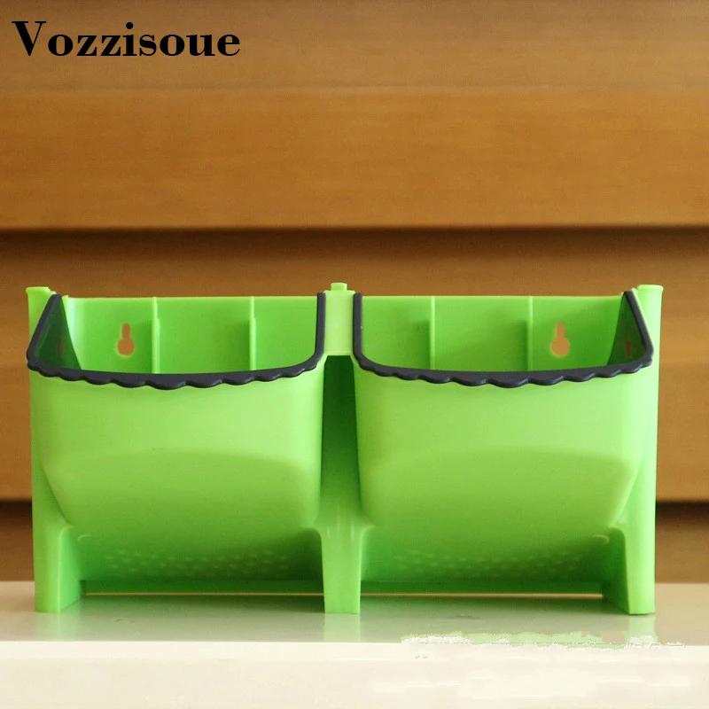 

VOZZISOUE Hot Double-layer 3D Balcony Plant Wall Flower Pot Flower Pot Home Garden Desk Decoration Flower Pot Wholesale Price