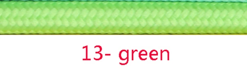 13 green 2 м 3 м 5 м 10 м 2 ядра 0,75 мм2 винтажный ТЕКСТИЛЬНЫЙ ШНУР Электрический провод плетеный кабель - Цвет: 13 green