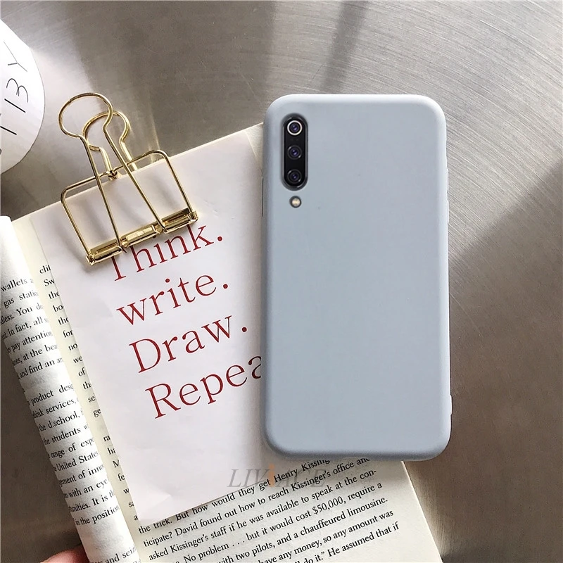 Однотонный силиконовый чехол ярких цветов для xiaomi mi a3 mi 9 lite pro mi 9 se cc9 cc9e, мягкая задняя крышка из ТПУ, чехол для xiaomi cc9