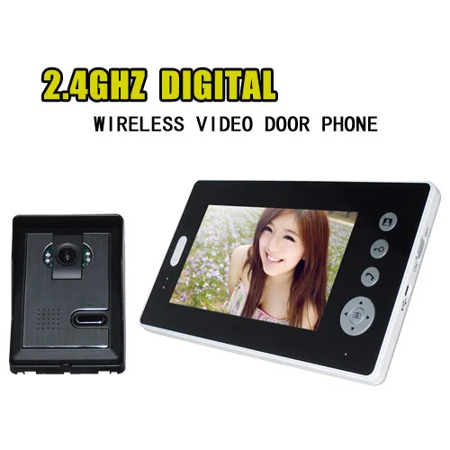 7Inch 2.4Ghz Wireless 1V4 Intercom Video Door Phone