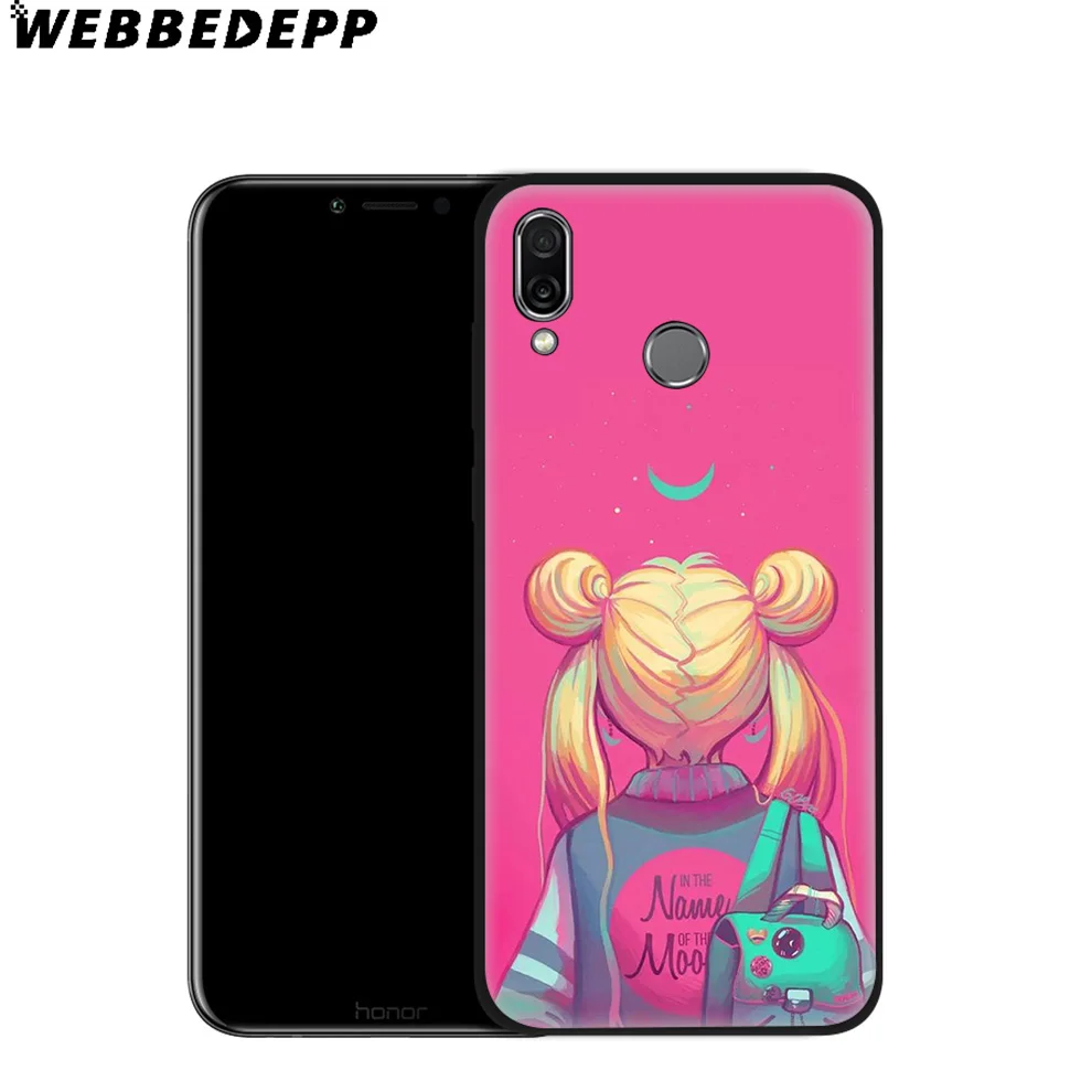 WEBBEDEPP мягкий чехол с аниме Sailor Moon для Huawei P8 P9 P10 P20 P30 Lite Pro P Smart Z Plus 2019 Y6 Prime 2018 2017 Mini |