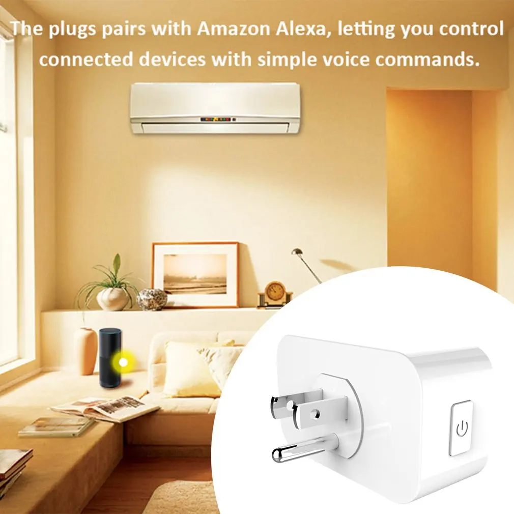 Фото SWA5 WiFi Smart Plug Голосовое управление беспроводной переключатель времени с портами SWA5 WiFi Smart Plug Голосовое управление беспроводной переключатель времени с портами