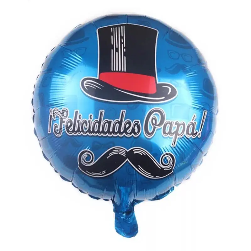 10 шт 18 дюймов испанский Счастливый День отца гелий Globos Feliz Dia супер папа фольга