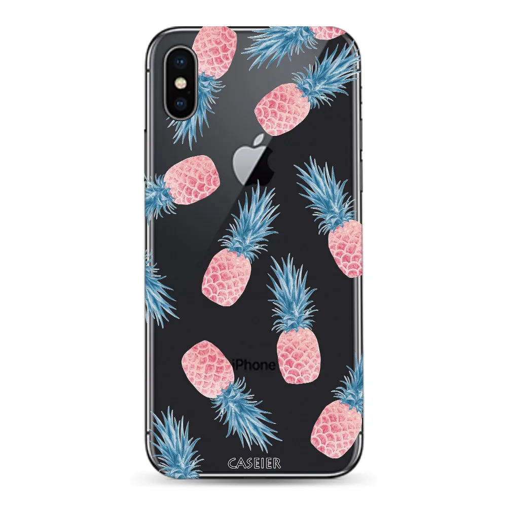 CASEIER Летний чехол с рисунком для iPhone 6 6s 7 8 Plus чехлы роскошный силиконовый X 5 5S SE