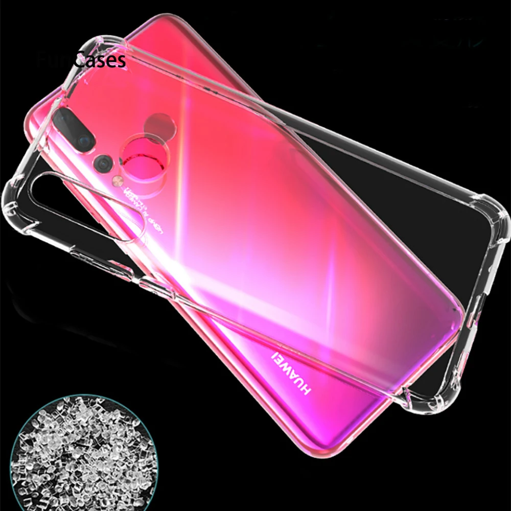 Противоударный чехол для huawei Y7Pro Y9 P Smart 2019 P30 P20 Nova 4E 4 3 3i Honor 8A 8C 8X V20 силиконовая