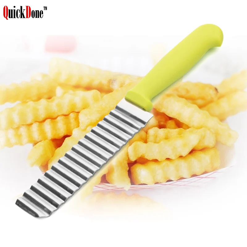 QuickDone Нержавеющая сталь производства картофельных чипсов типа волнообразный
