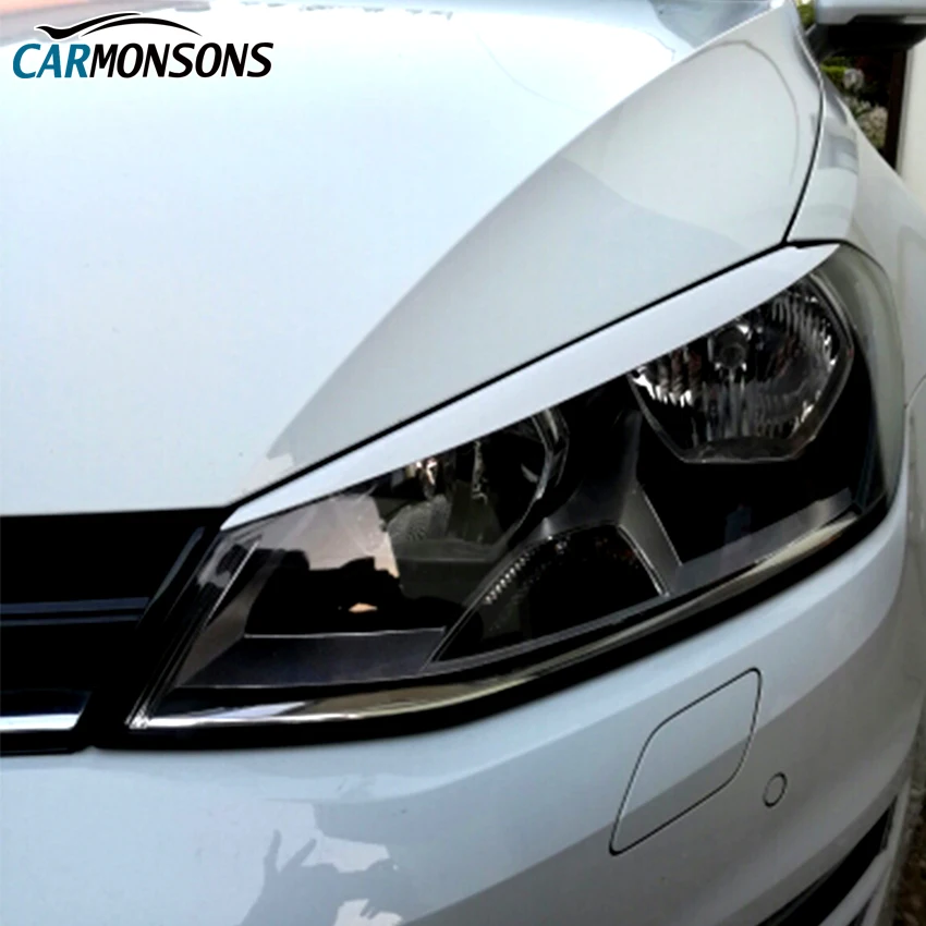 Фары Carmonsons для бровей век отделки наклейки Volkswagen VW Golf 7 MK7 GTI R Rline аксессуары