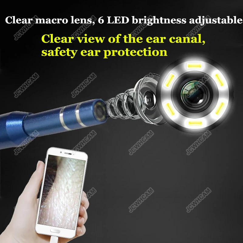 2018 Новый Android IOS wifi отоскоп ушной медицинский осмотр видео визуальная камера HD 720 P