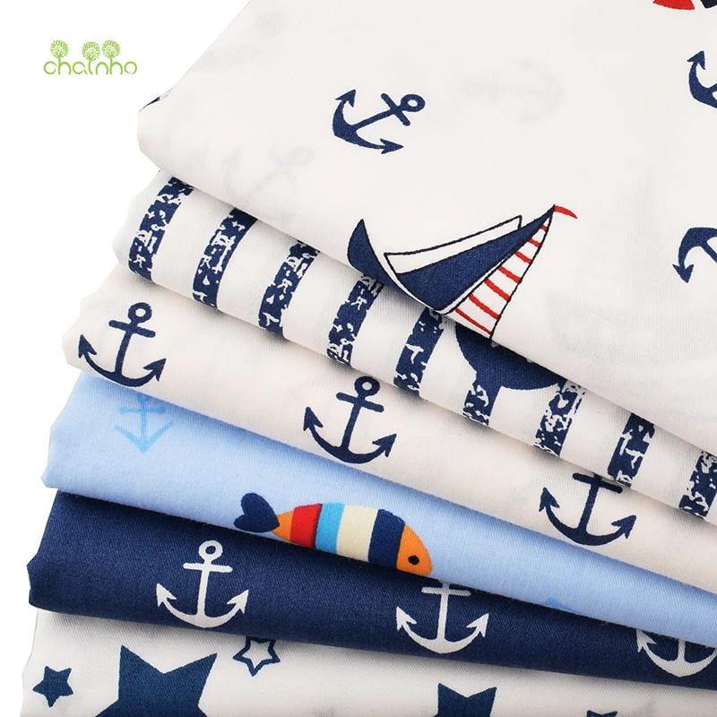 Chainho новая серия Парусников саржевая хлопчатобумажная ткань для