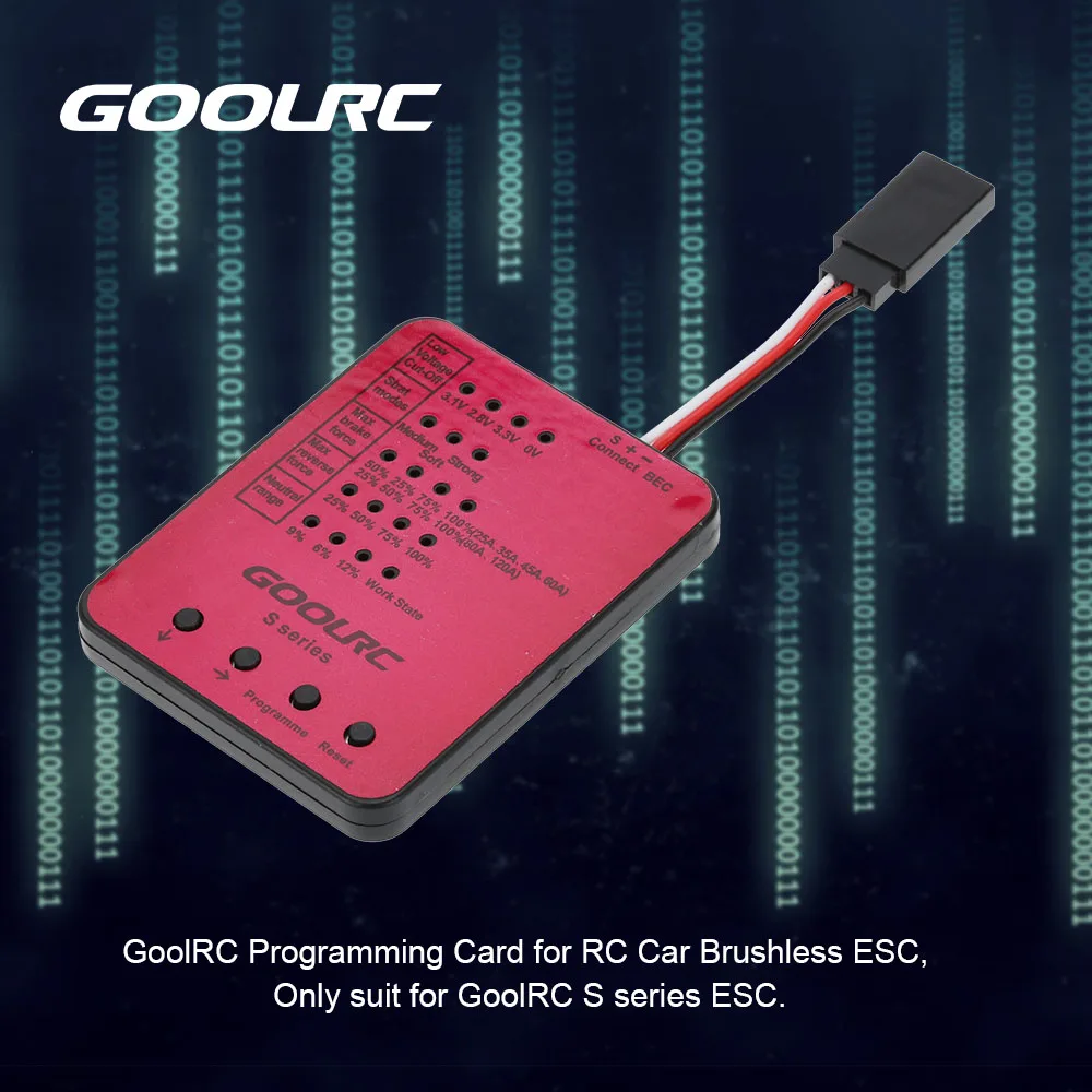 Оригинальный бесщеточный двигатель GoolRC S3650 3900KV 60A ESC и программная карта