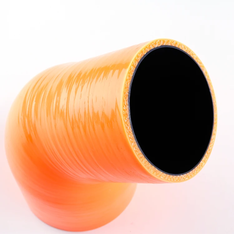 

3" to 3.5" 76-89mm 45 Degree Elbow Turbo Silicone Hose Reducer Coupler Pipe