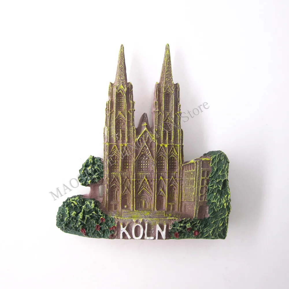 Магнит на холодильник, сувенир KOLN kёlner Dom, Кельнский соборный церковь, Германия, страны, смола, холодильник, магнитная наклейка, подарок
