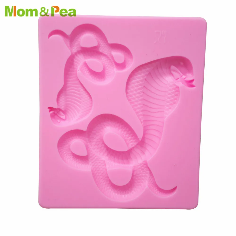 Mom & Pea MPA0759 силиконовая форма в форме змеи для украшения торта помадка 3D пищевых