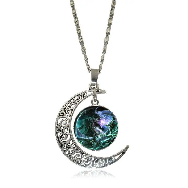 EJ глазурь для женщин Подарки мальчик большая птица Дракон модное ожерелье ручной