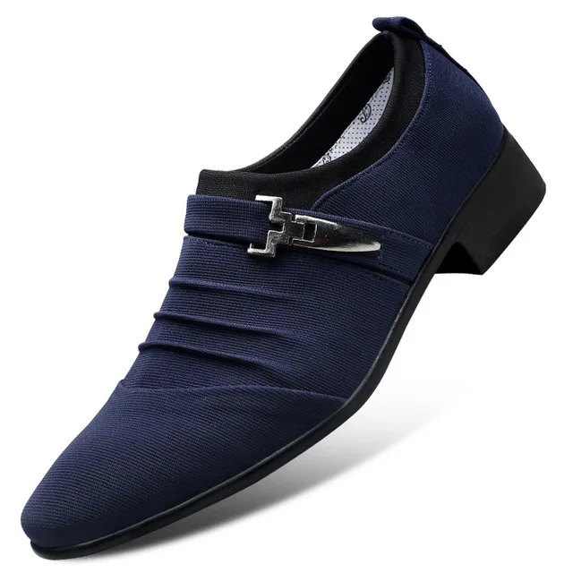 2019 new men's leather shoes men's flat classic men's dress shoes Italian official Oxford cloth large size 38-48 dance shoes
