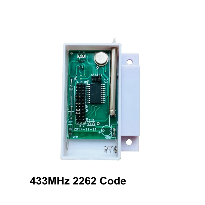 433MHz 2262 Code Wireless Window Door Sensor Magnetic Contact Wood Door Alarm Detector For Wireless GSM Home Alarm Panel