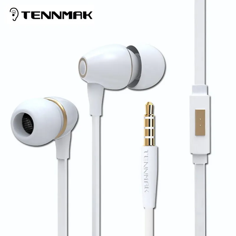 TENNMAK фарфоровые наушники 3,5 мм высококачественные металлические наушники* 3 цвета