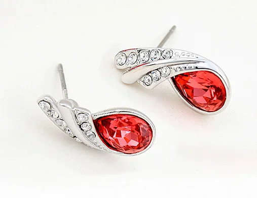 Свадебные серьги гвоздики с кристаллами Сваровски|stud earrings|stud earrings wholesalestud for women |