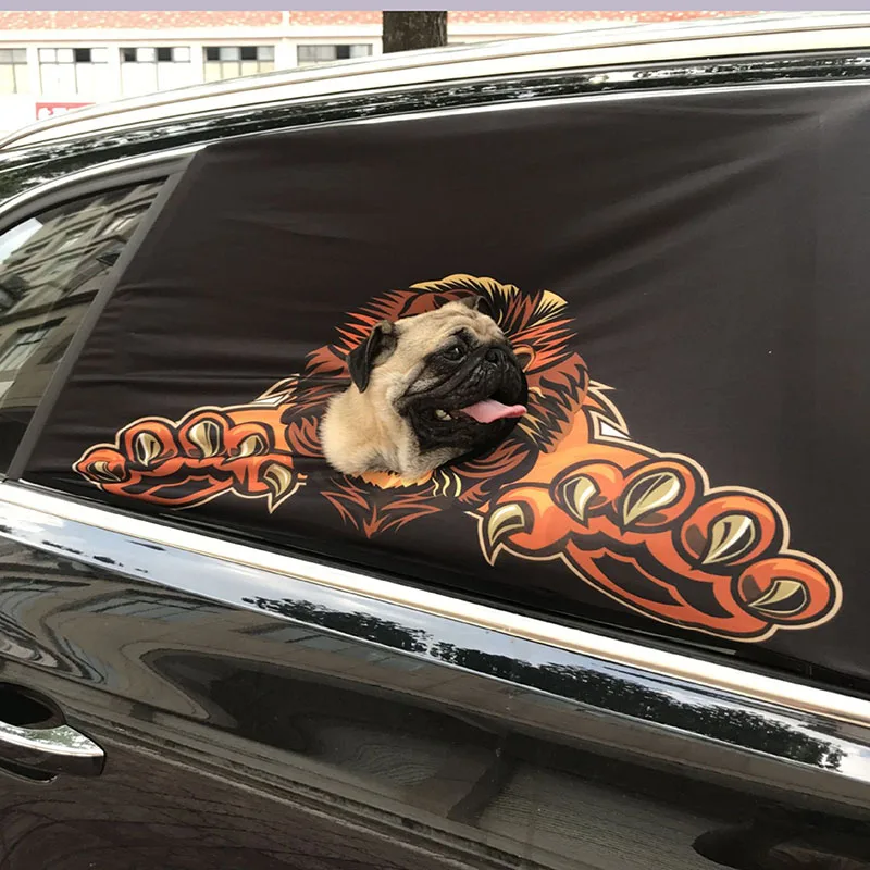 Petshy забор для питомцев, собак, кошек, защита на окна автомобиля, Складной автомобильный козырек, крышка для маленьких и больших собак, висячий козырек для окна автомобиля, аксессуары для домашних животных - Цвет: Style-4