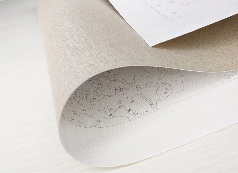 Рождественская кошка DIY Краска по номерам краска по номерам холст Lienzo для взрослых раскраска Pintura por Numero пронумерованная краска