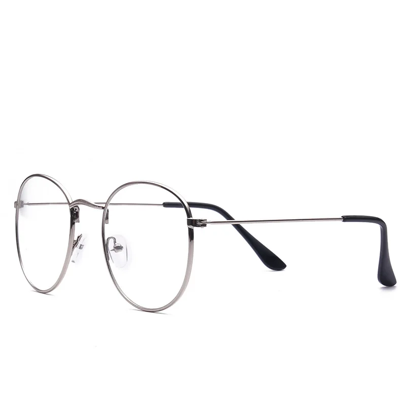 2019 Новые дизайнерские женские очки оправы для оптики круглый металлический