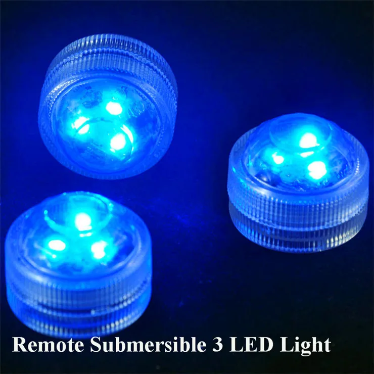 20 шт. свадебное украшение с дистанционным управлением погружной светодиодный