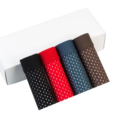 D set 4pcs 4 шт./лот, нижнее белье, боксеры для мужчин, прозрачные мужские трусы, шорты, дышащие мужские боксеры, брендовые бамбуковые трусы, мужские сексуальные трусы - Цвет: D set 4pcs