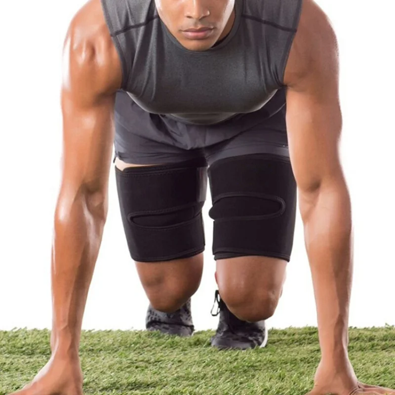 Мужская и женская Регулируемая бандажная повязка на бедро поддерживающие гетры