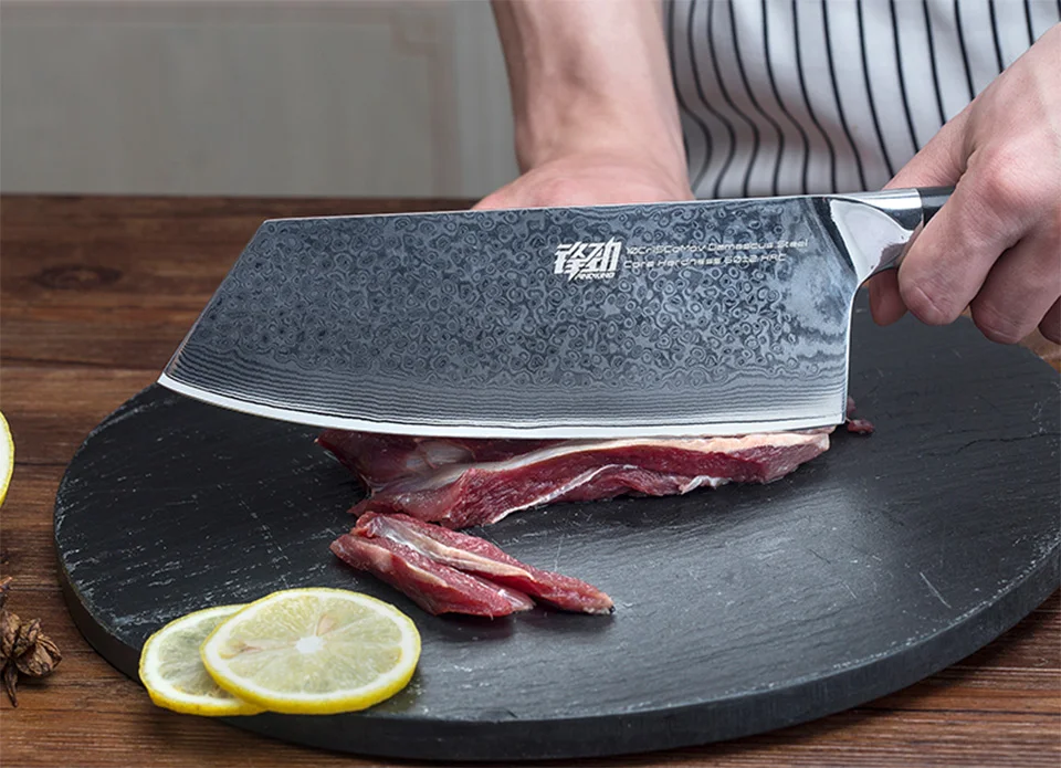 FINDKING G10 ручкой дамасской стали набор ножей 7 дюймов нож мясника 8-дюймовый поварский нож 5 дюймов Фруктовый нож Дамаск 71 слоев дамасской стали нож из дамасской стали
