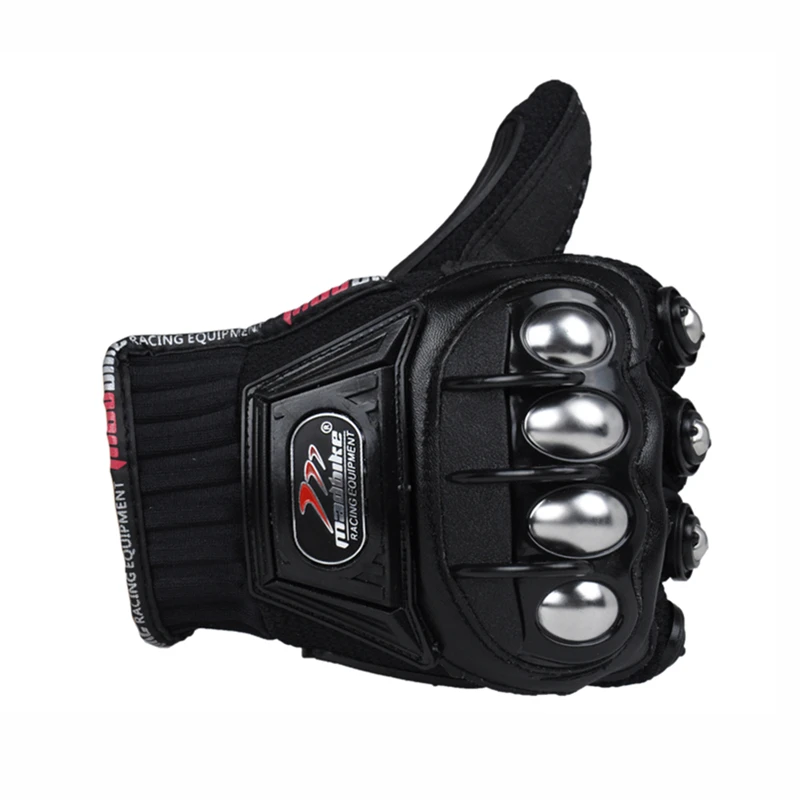 Mad Bike Outdoor Sport Full Finger Knight Riding Motorbike Motorcycle Gloves Racing Breathable Mesh Fabric Men Women Steel Glove |