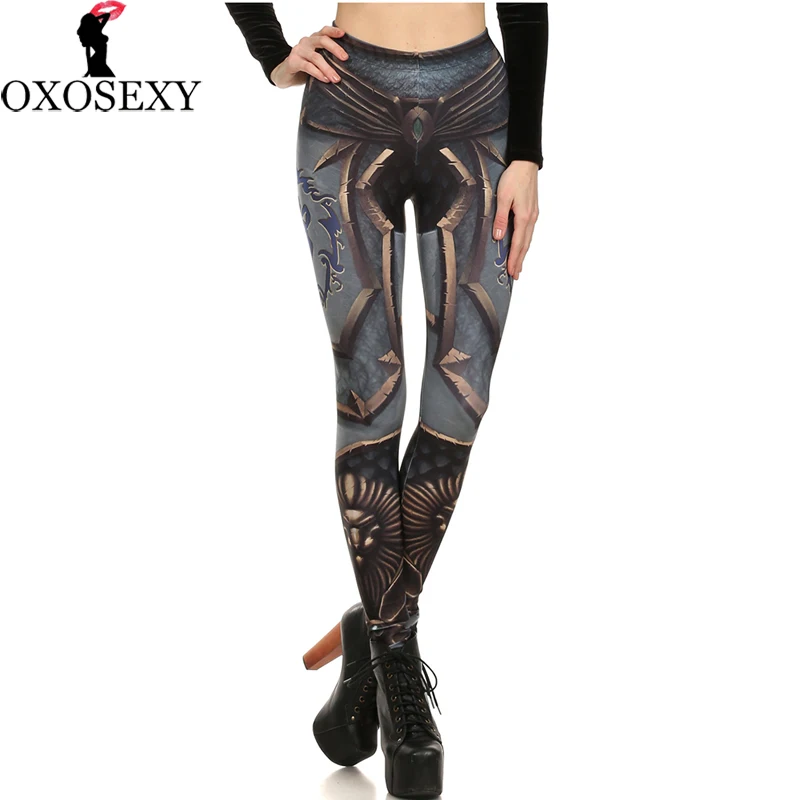 Женские осенние леггинсы с высокой талией черные брюки 3D принтом 86|women leggings|leggins